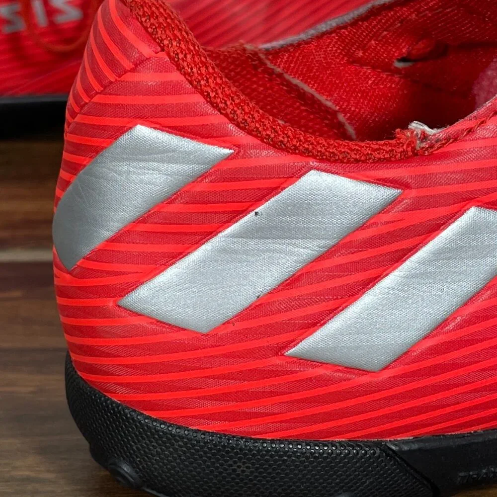 adidas Nemeziz 19.4 TF J Soccer Shoes Youth Boys Size 5.5 Red Futbol Sneakers